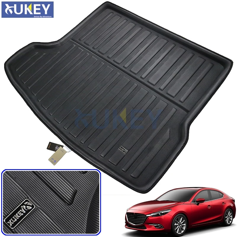 Подкладка для багажника автомобиля коврик напольный поднос грязи Mazda 3 Mazda3 4 Dr Sedan