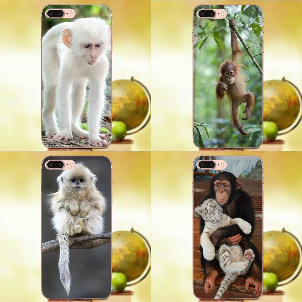 

Qdowpz For Samsung Galaxy A3 A5 A7 J1 J2 J3 J5 J7 2015 2016 2017 Unique Naughty Monkeys Lovely Emoji