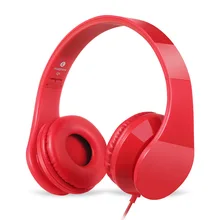 Wired Headphones For Computer Mobile Phone Stereo Headfone Big Earmuff Casque Audio Headset Earphone For PC Aux Head Phone Set