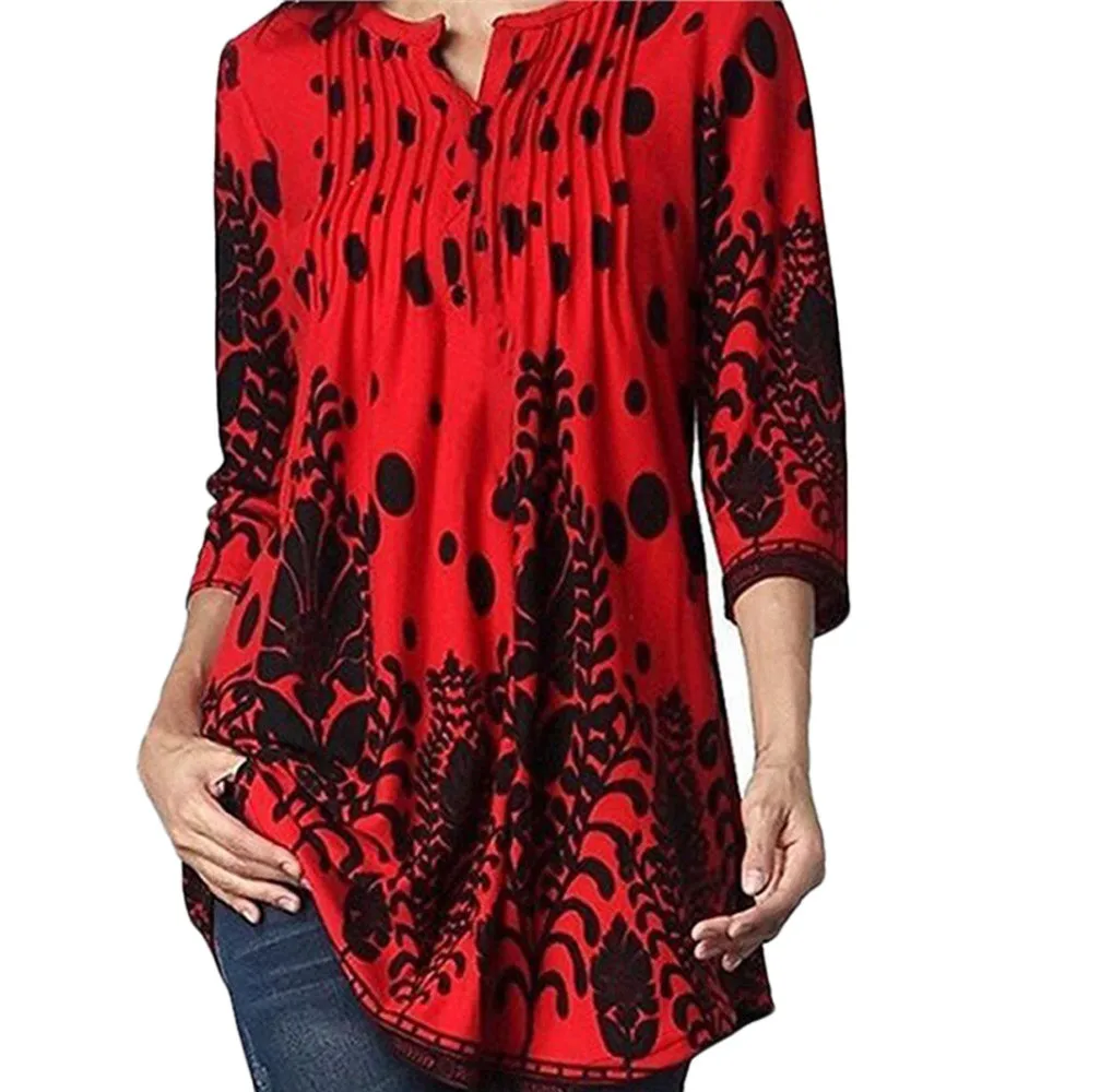 

2019 Tops women tshirt vintage t shirt women Floral Print tshirt women Tops korean style sleeve shirt women Haut Femme