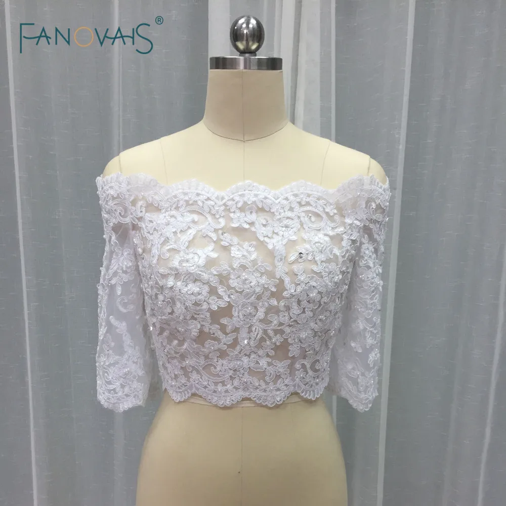 Semplice ed Elegante Coprispalle nuziale Stile Bolero da Sposa