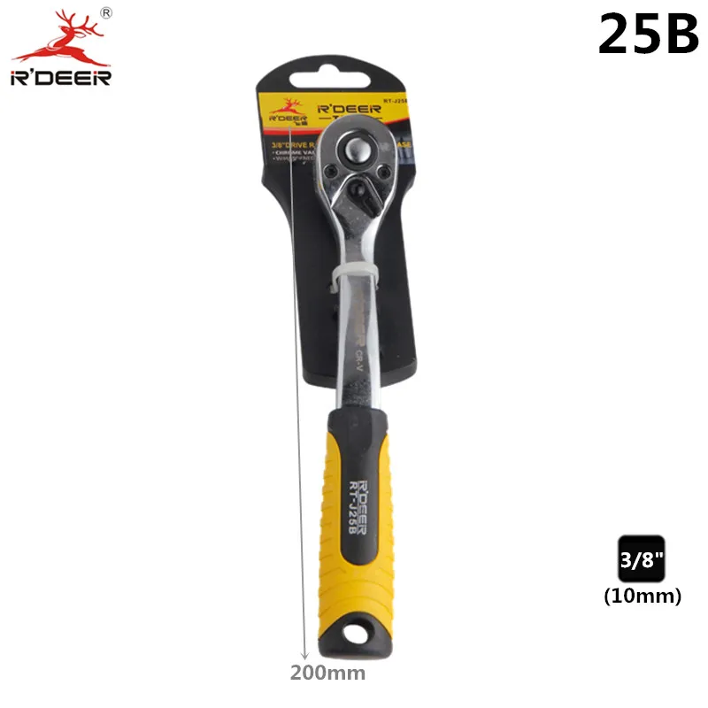Ключ с храповым механизмом RDEER 1/2 дюйма 3/8 1/4 1 шт.|ratchet wrench|socket wrench1/2&quot ratchet wrench |