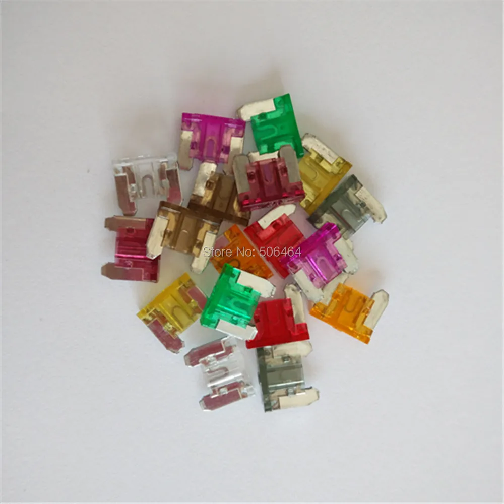 Low Profile MINI Blade Fuse Auto Car Truck Motorcycle SUV FUSES Kit APS 2A 3A 5A 7.5A 10A 15A 20A 25A 30A 35A+BoX