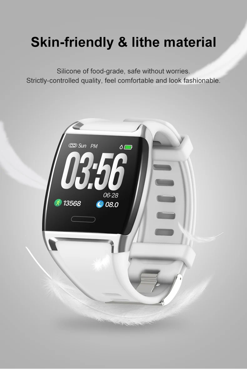 2019 V2 Smart Bracelet IP67 Waterproof Pedometer Fitness Tracker Heart Rate Blood Pressure Watch Band Activity Tracker Wristband (8)