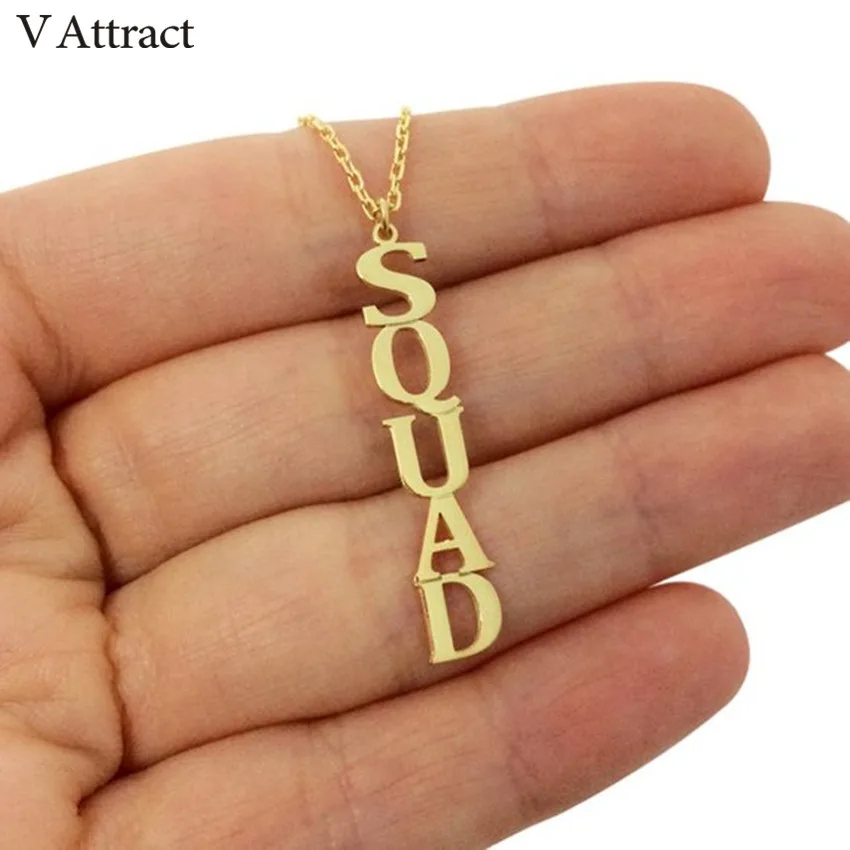 Custom Jewelry Vertical Name Necklace 