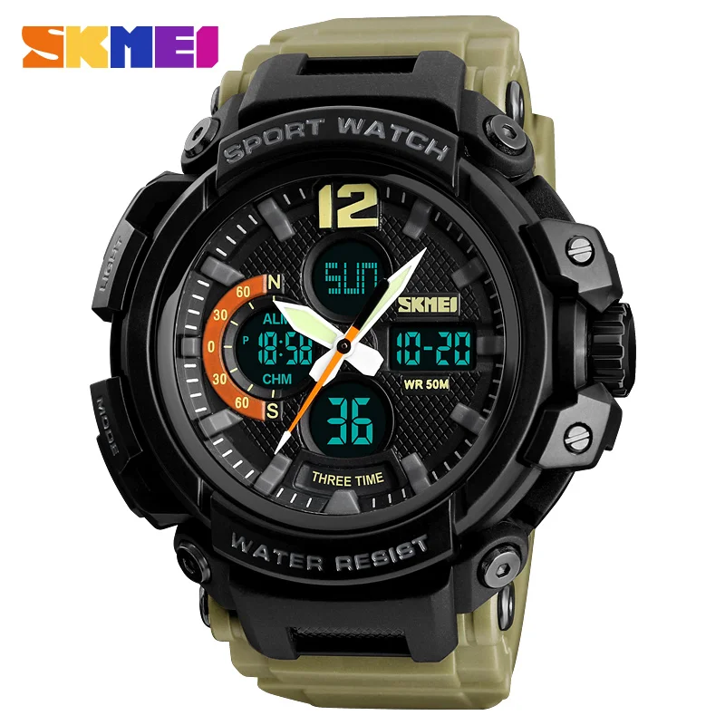 

Luxury Sport Brand SFMEI Men's Watches 50m Waterproof Outdoor Sports Watches Men Quartz Digital Wristwatches Relogio Masculino