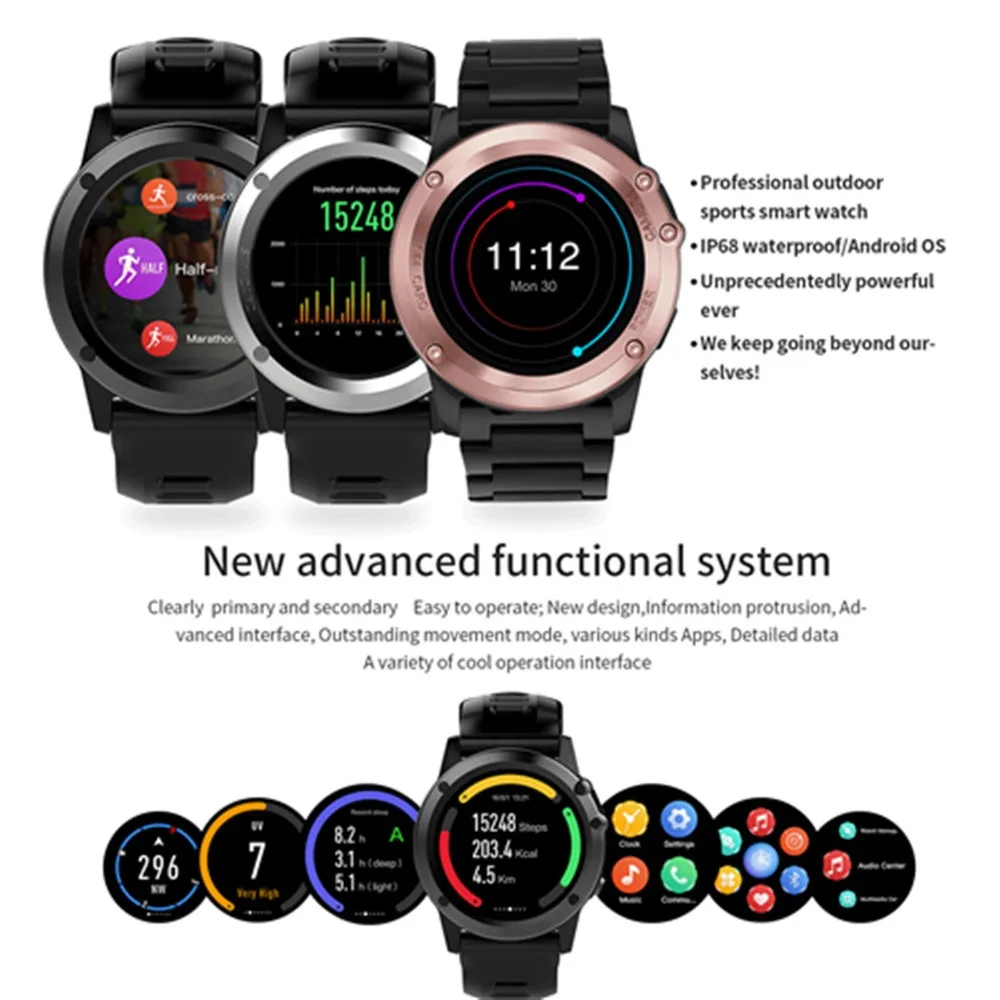 Смарт часы водонепроницаемые 3g Wifi gps SIM Smartwatch монитор сердечного ритма камера телефон для samsung Galaxy S9 Plus Note 9 Asus LG htc