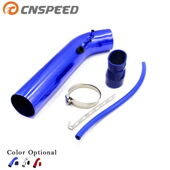 

CNSPEED Universal 3" 76mm Aluminum car Air Intake Pipe Kit / 3 Inch Racing Car Cold Air Intake Aluminum Pipe Air filterYC100557
