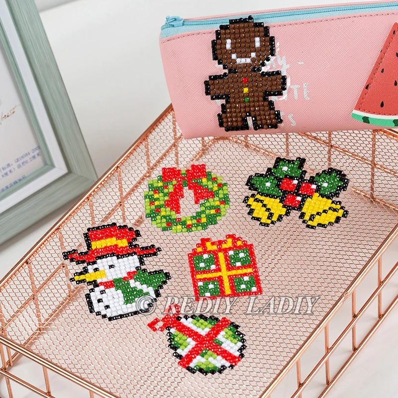 

DIY Diamond Embroidery Merry Christmas Diamond Painting For Kids Round Diamond Sticker Happy New Year Gift Diamond Mosaic Crafts