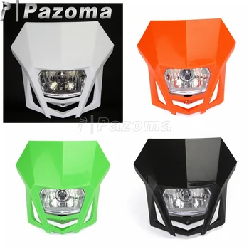 

Green Street Bikes Universal Motorcycle Headlight Dirt Bike Head Lamp Fairing for Kawasaki KLX110 125 150 KX KLR KDX 250