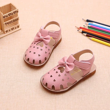 

Rhinestone Soft Bottom Baby Shoes 2018 Summer New Girls Sandals Princess Shoes Open Toe Roman Sandals