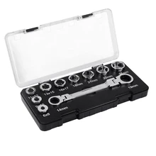 16 IN 1 Activities Ratchet Wrench Set Adjustable Spanner With 6-24mm Socket Wrench Adapter Drive Socket Torque Wrench Socket 16 IN 1 Activities Ratchet Wrench Set Adjustable Spanner With 6-24mm Socket Wrench Adapter Drive Socket Torque Wrench Socket