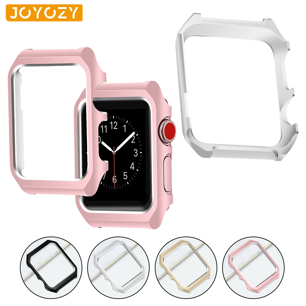 

Joyozy Screen Protective Case for apple watch 4/3/2/1 Shatter-Resistant Shell Frame Protector apple watch 40mm/44mm/ 42mm/38mm