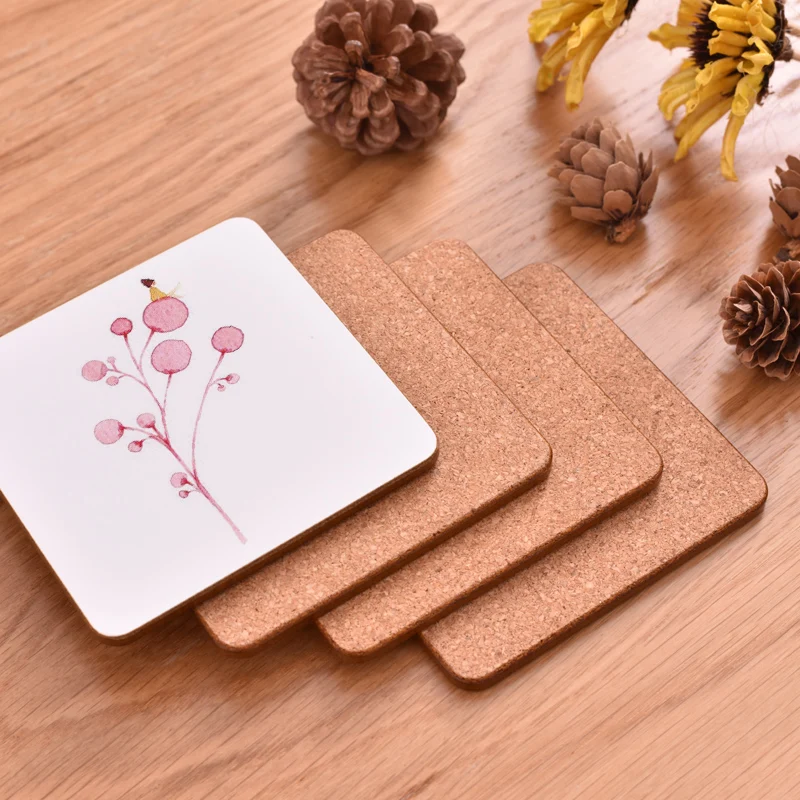 

CFen A's Round Wooden Coasters Drink Cup Mat Coasters Holder Pad Non-slip Coffee Drink Coasters Table Mat 1pc