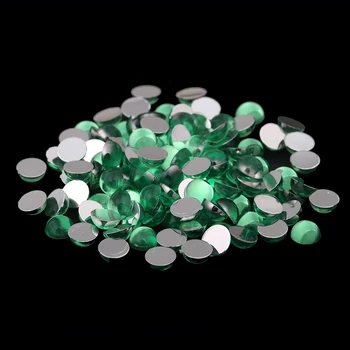 

Sun Green Color Half Round Facets Many Sizes Acrylic Flat Back DIY Rhinestones 3D Nail Art Fingernails Glitter Decorations