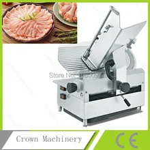 Роскошные 13 дюймов электрическая автоматическая ломтерезка для мяса машина для нарезания замороженного мяса тонкими ломтиками