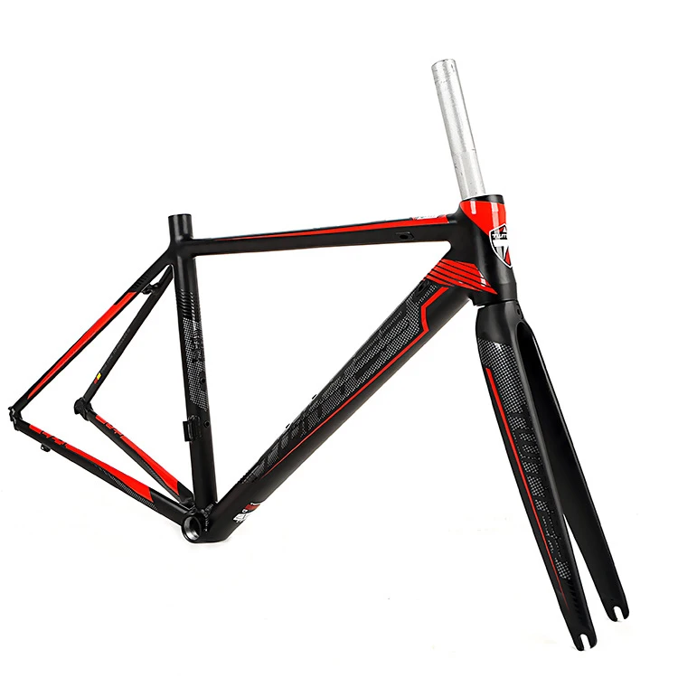 Top bike frame carbon road frame Aluminum alloy road frame Carbon fiber front fork routing 700C 44/46/48/50/52cm bicycle frame 1