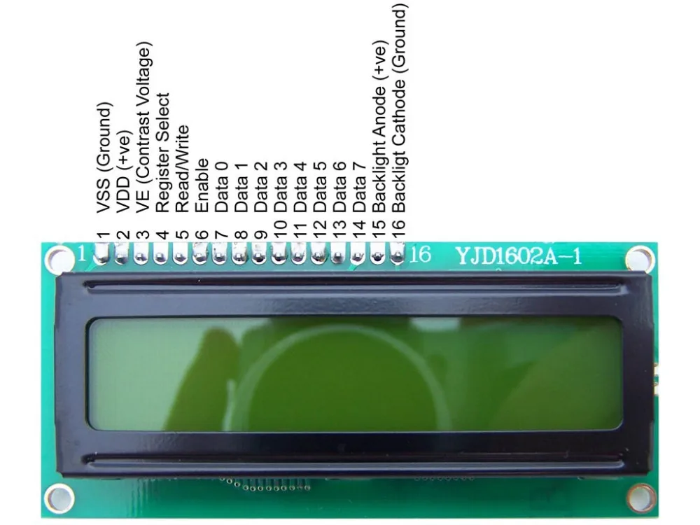 HD44780 Character LCD Display Module LCM blue backlight Brand New 1602 ...