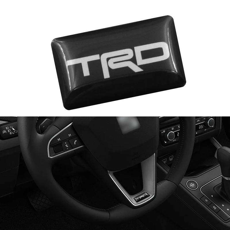 

1pcs Car TRD Logo 3D Wheel Sticker Auto Emblem Badge Decal For Toyota CROWN REIZ COROLLA Camry VIOS Car Styling Accessories