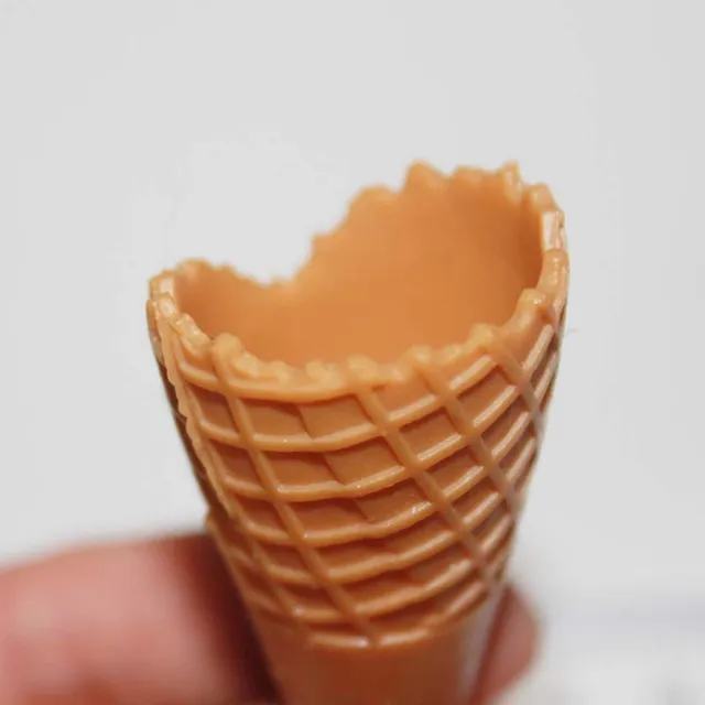 10PCS Simulation Food Plastic Fake Ice Cream Cone Miniature Ice Cream