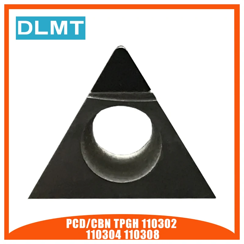 PCD/CBN TPGH110302 TPGH110304 TPGH110308 1 шт. PCD алмазный нож для токарной обработки вставки из