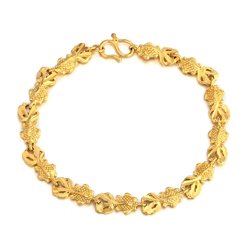 

Drop Shipping Fish Charm Bracelet Gold Filled Fashion Jewelry Hand Chain Gift For Women Men