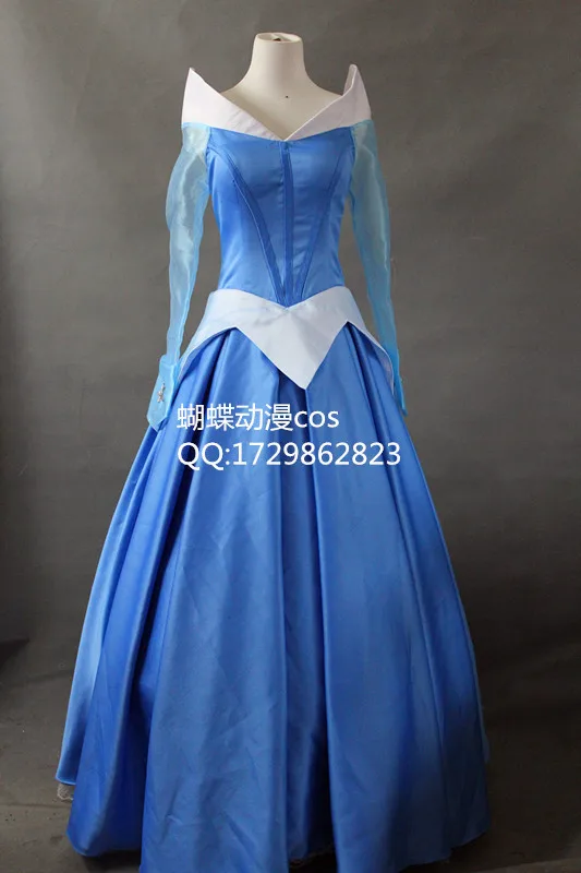 Индивидуальные принцессы Авроры Карнавальный Костюм спальный Красота Аврора нарядное платье синего цвета