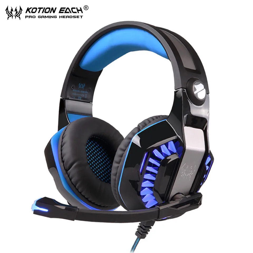 Gaming Headset PC Gamer Stereo Headphones with Mic and Led Light (1)