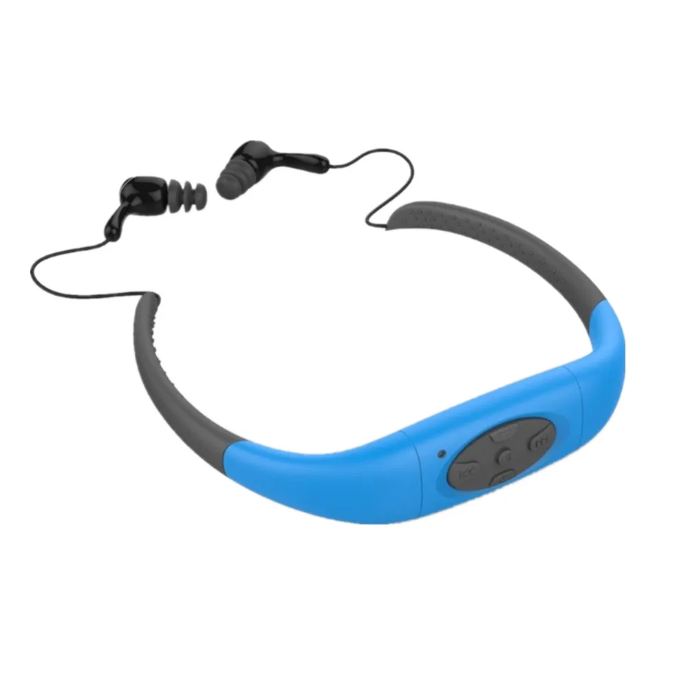 Спортивные MP3 плеер супер Водонепроницаемый IPX8 Беспроводной Bluetooth Heaphone Стерео