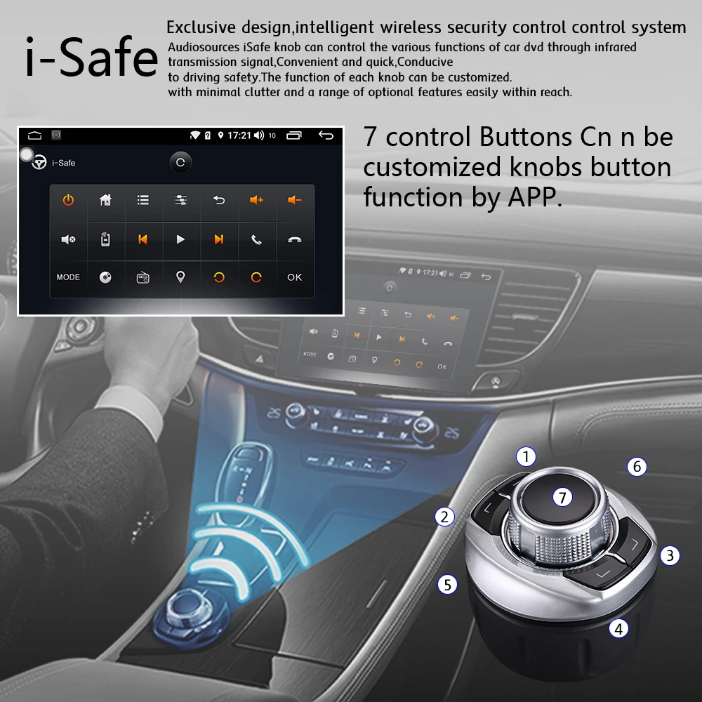Discount Double 2 Din Android 8.1 Car DVD Player Stereo Radio WIFI Bluetooth 6.2"HD TouchScreen GPS Navigation Multimedia for Seat Ebilza 3