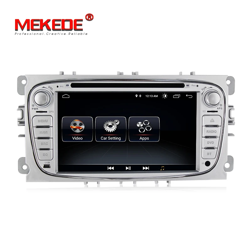 Perfect MEKEDE Car Multimedia Player Android 8.1 GPS 2 Din car dvd player for FORD/Focus/S-MAX/Mondeo/C-MAX/Galaxy wifi car radio RDS 1