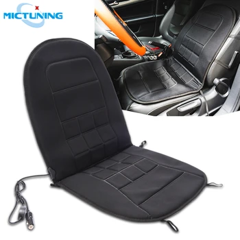 

MICTUNIGN Winter Heated Seat Cushion w/ BONUS 3-Socket Cigarette Lighter Power Adapter Car Trucks Seat Warmer Heat Pad Hot Cover