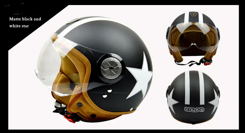 matte black and white star