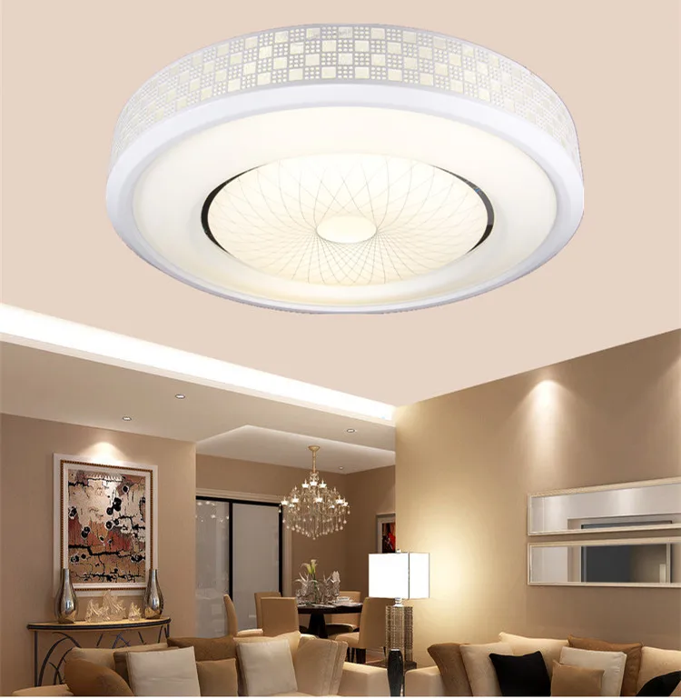 

Creative LED ceiling lamps for living room simple bedroom lamp remote control Ceiling Lights nine Simple Round LED ZA