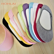 20 шт. = 10 пар, весенне-летние женские носки, однотонные модные неглубокие невидимые носки, носки-тапочки для мужчин