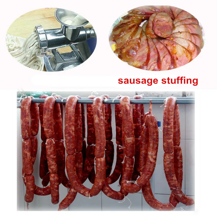 Мини ручная мясорубка для домашнего использования, электрическая мясорубка, маленькая машина для производства колбасы, лапши и колбасы, шприц для сосисок