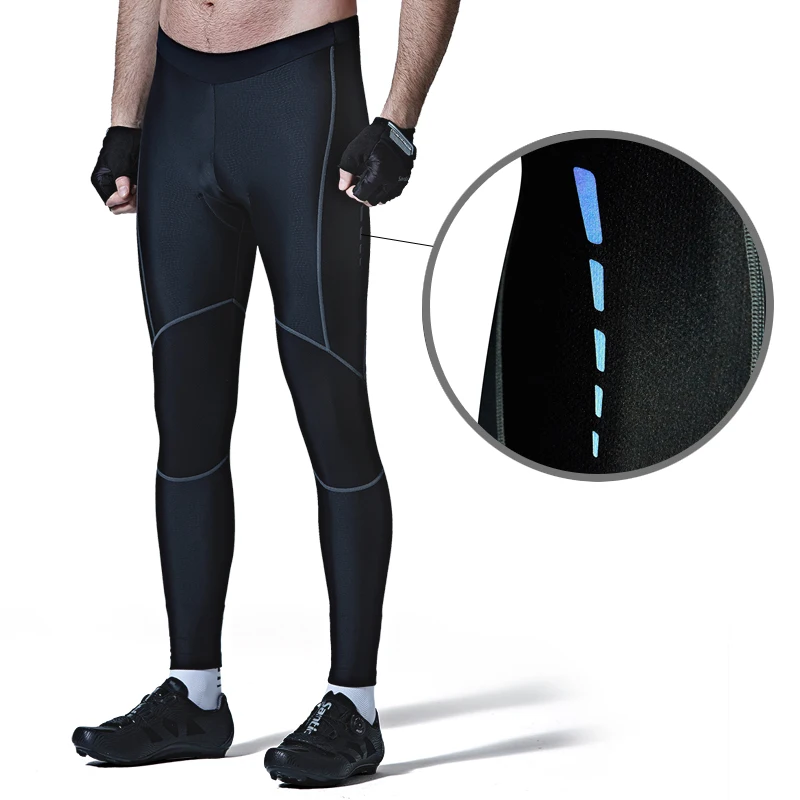 Santic мужские велосипедные брюки Pro Fit Coolmax 4D Pad Противоударная одежда для