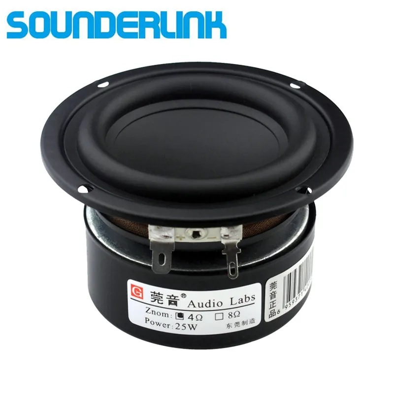 Низкочастотный динамик Sounderlink Audio Labs низкочастотный с басами 3 дюйма 25 Вт драйвер