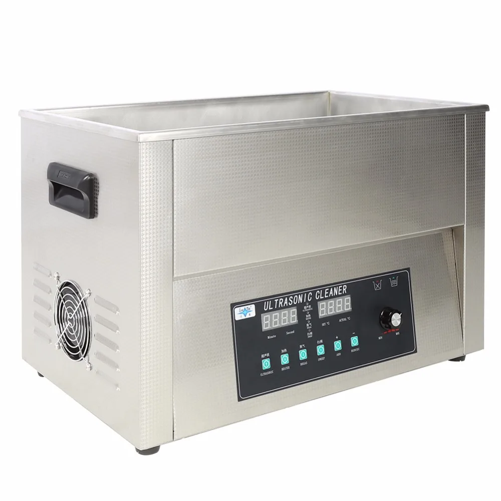 

600W 30L Protable Stainless Steel Digital Ultrasonic Cleaner Ultra Sonic Cleaning Machine Heated Local Fast Shipping