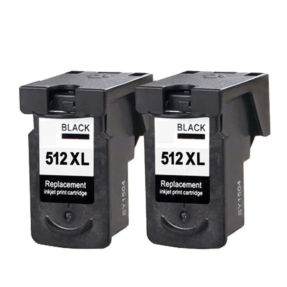2pk Compatible Canon PG 512 Black Ink Cartridges For Pixma MP230 MP235 MP240 MP250 MP260 MP270