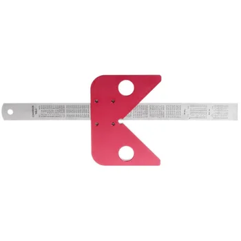 

Portable 160mm * 89mm Circular Midline Aluminum Alloy Scriber Woodworking Tool