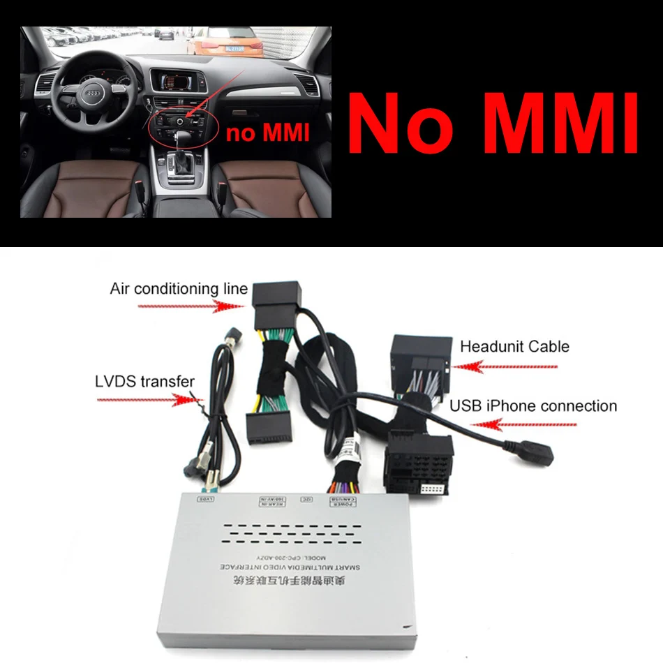 Carplay Box для Audi A4 A6 A5 B9 Q5 оригинальная Улучшенная MMI система AirPlay видео интерфейс с