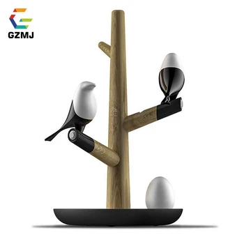 GZMJ Creative Bird LED Night Light USB Rechargable Table Lamps Wireless Wall Light Motion Sensor Night Lamp Wood+Silicone Lamp GZMJ Creative Bird LED Night Light USB Rechargable Table Lamps Wireless Wall Light Motion Sensor Night Lamp Wood+Silicone Lamp
