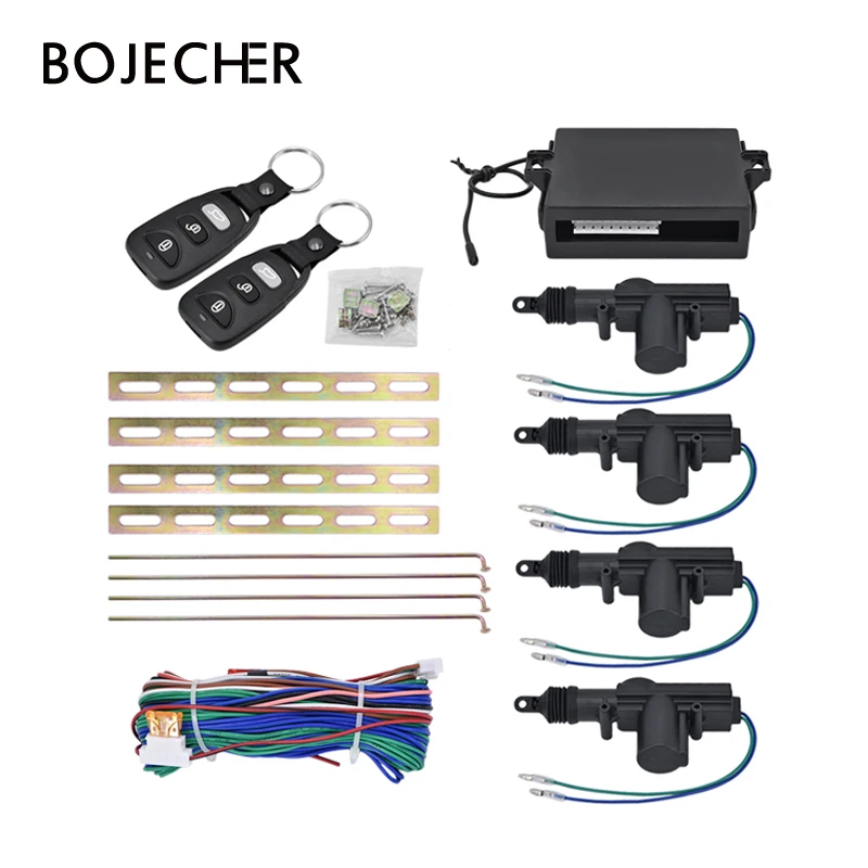 

Universal AUTO car Remote Central control Locking system Alarm Security Kit 4 Door Bracket Keyless Entry System 360 Degree