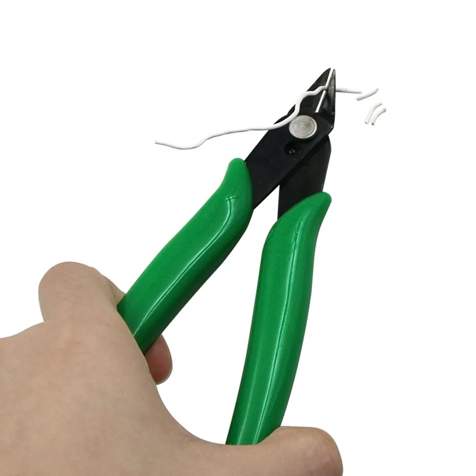 

PLATO 170 American electronic scissors nozzle pliers DIY tool model forceps mini diagonal cutting nippers Multicolor