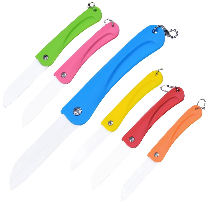 Folding Ceramic Knife Vegetable Fruit Knives Paring Knife Chef Pocket Portable tool Cutting with