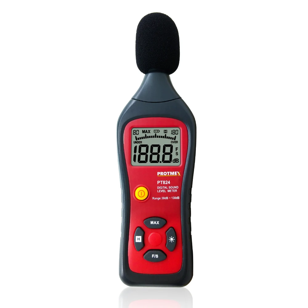 

Digital Sound Level Meter PT824 Digital Noise db Meter, Sound Level Tester, Sound Level Meter Professional
