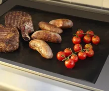 Freies verschiffen 6 stücke 40X50 CM wiederverwendbare Teflon antihaft BBQ liner ofenzwischenlage folieneinlage Grill liner kochen blatt