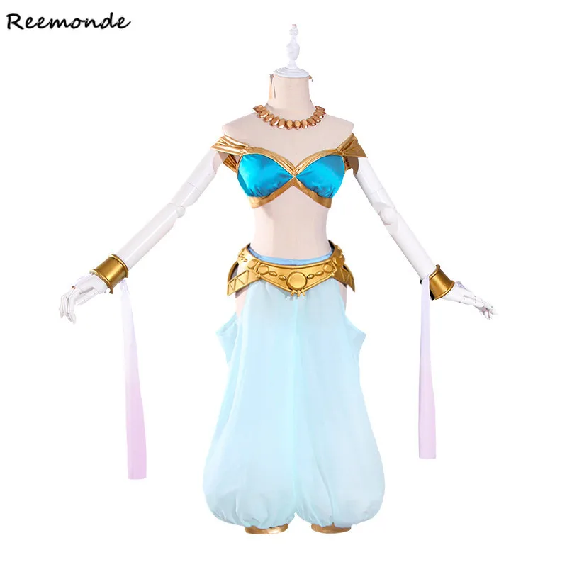 

Anime Re Zero Kara Hajimeru Isekai Seikatsu Ramu RAM Remu REM Aladdin Top Pants Wigs Hair Women Girls Uniform Cosplay Costumes