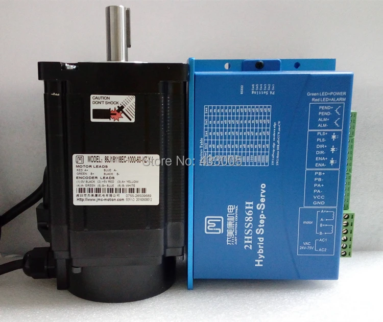 

86J18118EC-1000+2HSS86H Closed loop stepping system 8.5N.m Nema 34 Hybird closed loop 2-phase stepper motor